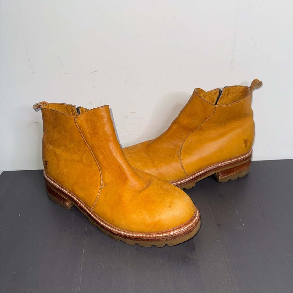 Vintage Men’s Frye Indiana Ankle Boots Side Zipper - Picture 2 of 9